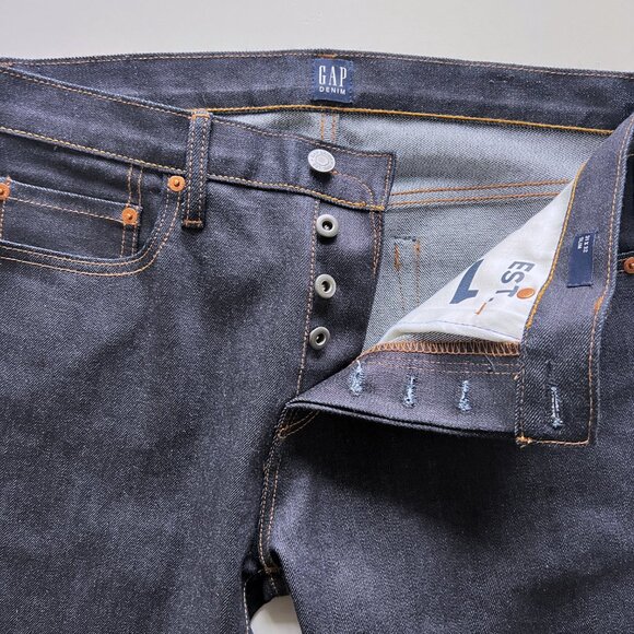 Gap Raw Japanese Selvedge Denim Jeans (NWOT) - Picture 2 of 5